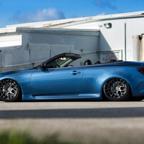 Ravoony Plus PET Shadow Blue Car Vinyl Wrap G37 Wrap