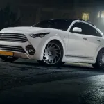 Ravoony Plus Bentley Gloss Ghost White Vinyl Car Wrap QX70 Wrap
