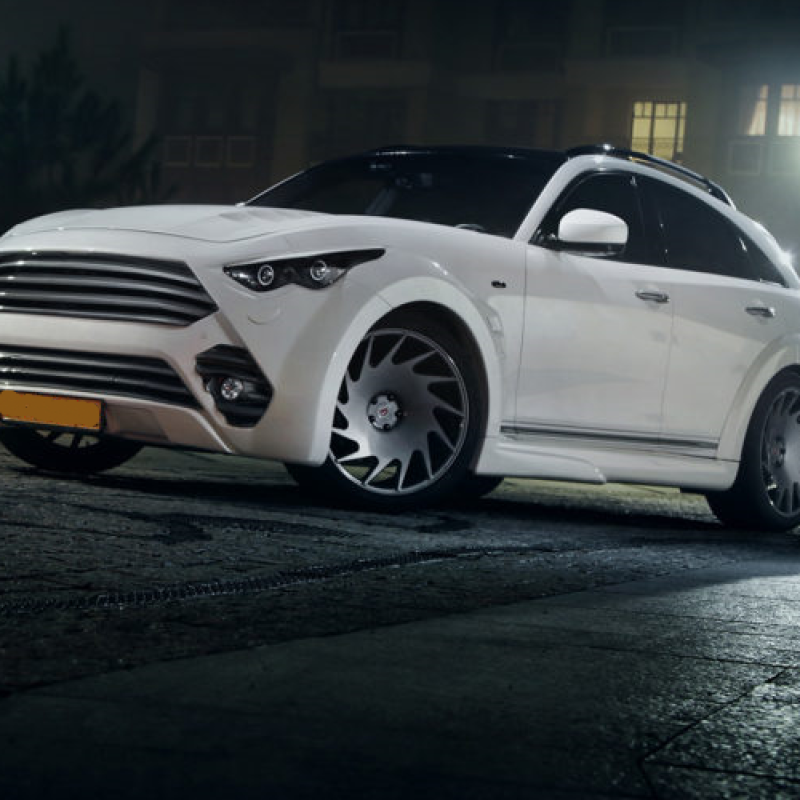 Ravoony Plus Bentley Gloss Ghost White Vinyl Car Wrap QX70 Wrap