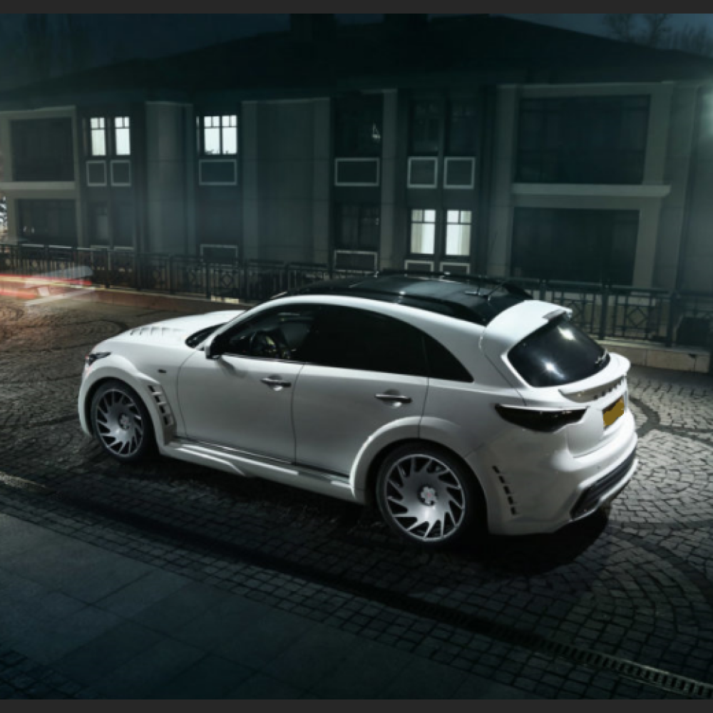 Ravoony Plus Bentley Gloss Ghost White Vinyl Car Wrap QX70 Wrap