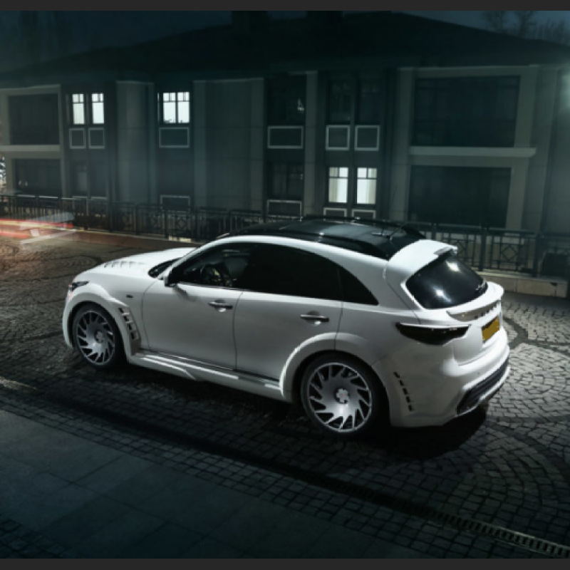 Ravoony Plus Bentley Gloss Ghost White Vinyl Car Wrap QX70 Wrap