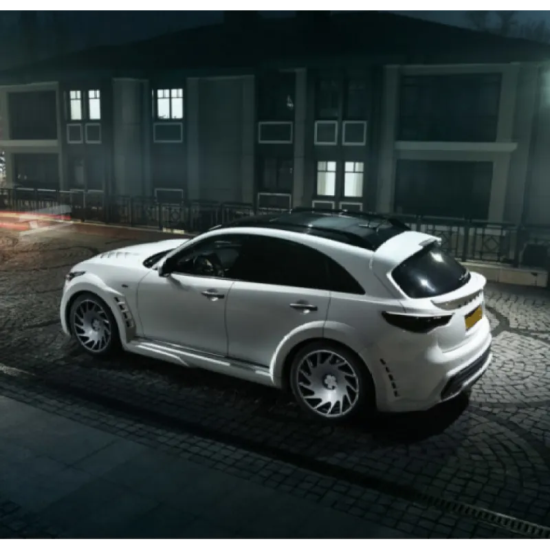 Ravoony Plus Bentley Gloss Ghost White Vinyl Car Wrap QX70 Wrap