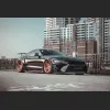 Ravoony Gloss Black Car Wrap Ford Mustang S550 Wrap