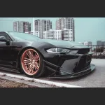 Ravoony Plus Gloss Black Car Wrap Ford Mustang S550 Wrap