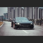 Ravoony Plus Gloss Black Car Wrap Ford Mustang S550 Wrap
