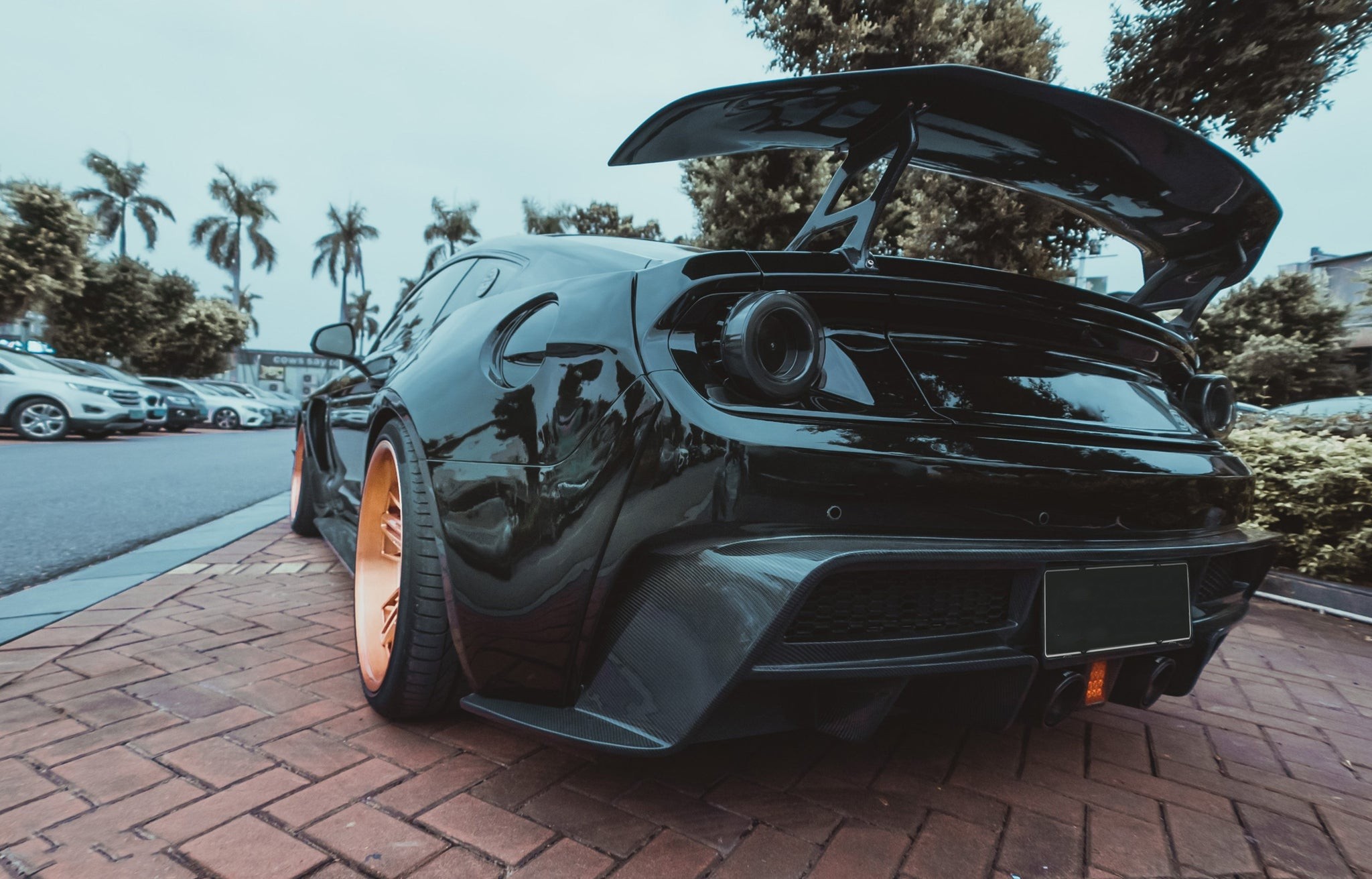 Ravoony Plus Gloss Black Car Wrap Ford Mustang S550 Wrap