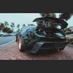 Ravoony Plus Gloss Black Car Wrap Ford Mustang S550 Wrap