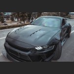 Ravoony Plus Gloss Black Car Wrap Ford Mustang S550 Wrap