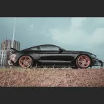 Ravoony Plus Gloss Black Car Wrap Ford Mustang S550 Wrap