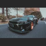 Ravoony Plus Gloss Black Car Wrap Ford Mustang S550 Wrap