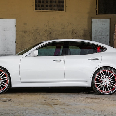 Ravoony Plus Gloss Crystal White Car Vinyl Wrap M56 Wrap 02