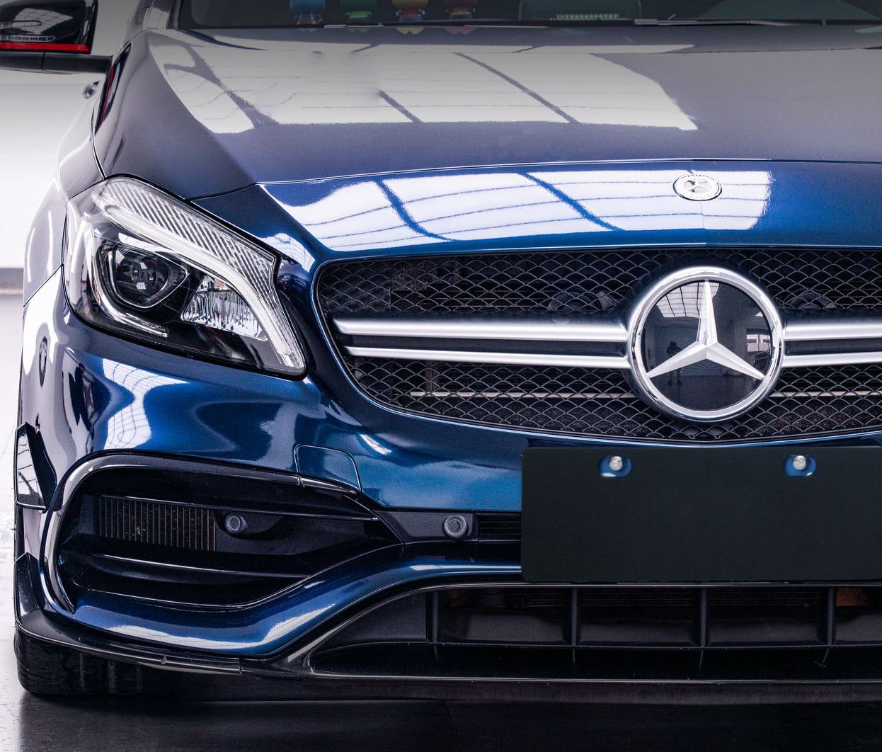 Gloss Midnight Blue Car Vinyl Wrap