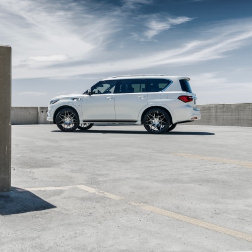 Ravoony Plus PET Gloss White Car Wrap QX80 Wrap