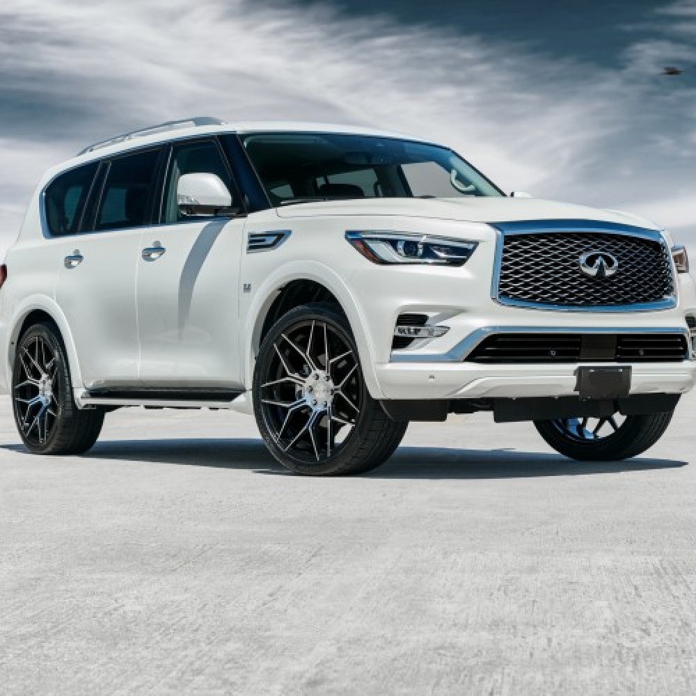 Ravoony Plus Gloss White Car Wrap QX80 Wrap