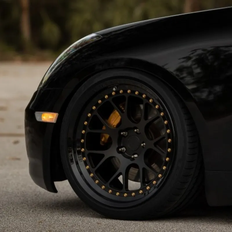 Ravoony Glossy Crystal Black Car Vinyl Wrap G35 Wrap
