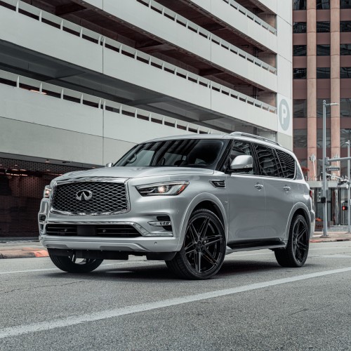 Ravoony Plus Pure Metal White Car Vinyl Wrap QX80 Wrap