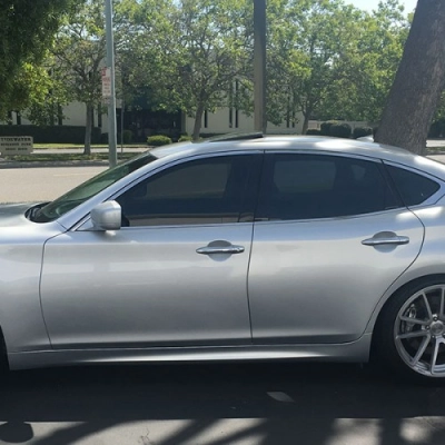 Ravoony Plus Ultimate Flat Silver Car Vinyl Wrap M45 Wrap 02