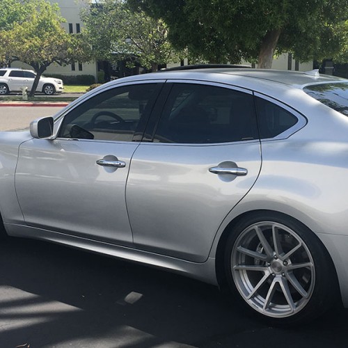 Ravoony Plus Ultimate Flat Silver Car Vinyl Wrap M45 Wrap
