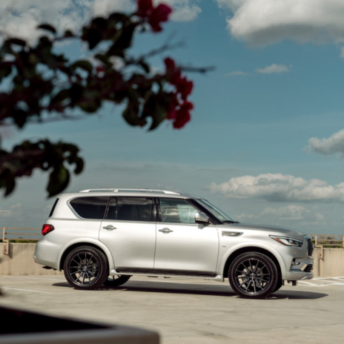 Ravoony Plus Ultimate Flat Silver Car Vinyl Wrap QX80 Wrap