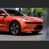 Ravoony Matte Diamond Gold Orange Car Wrap