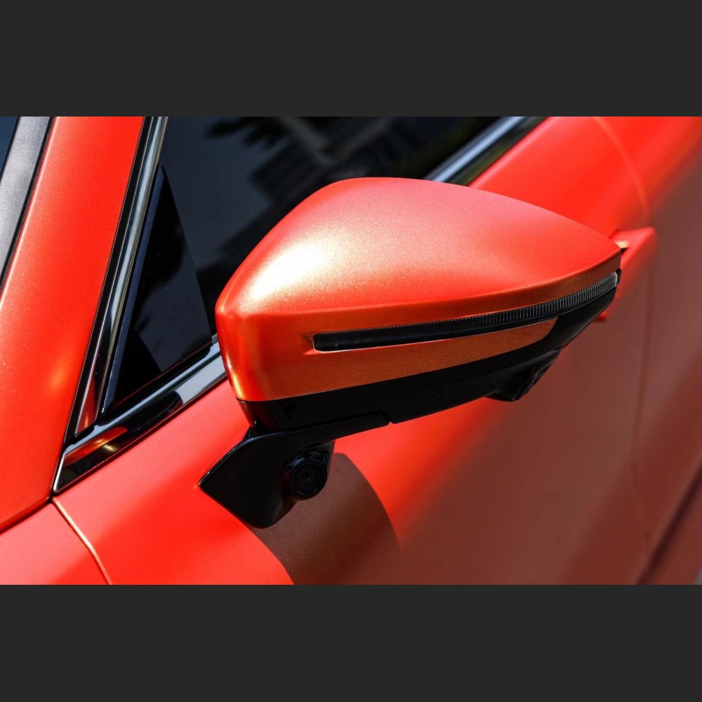 Ravoony Plus Matte Diamond Gold Orange Car Wrap