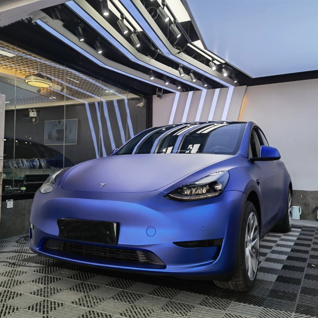 Ravoony Plus Ultra Matte Blueberry Dark Blue Vinyl Wrap