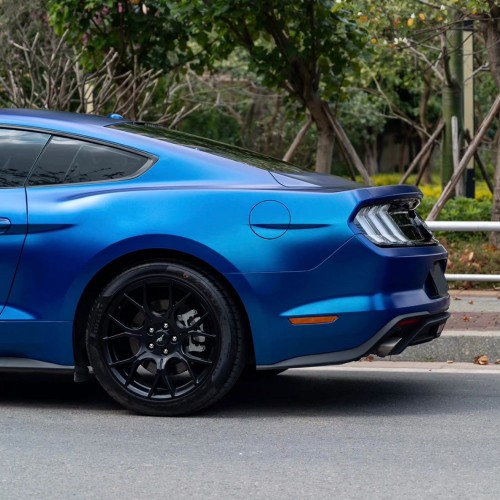Ravoony Plus Gloss Navarra Blue Vinyl Car Wrap Mustang Vinyl Wrap
