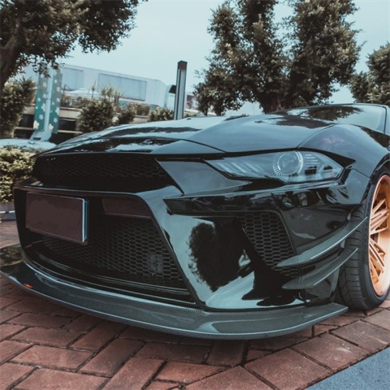 Ravoony Plus Gloss Black Car Wrap Mustang Vinyl Wrap