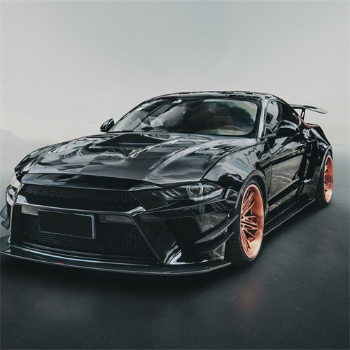 Ravoony Plus Gloss Black Car Wrap Mustang Vinyl Wrap