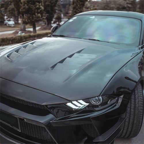 Ravoony Plus Gloss Black Car Wrap Mustang Vinyl Wrap