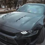 Ravoony Plus Gloss Black Car Wrap Mustang Vinyl Wrap