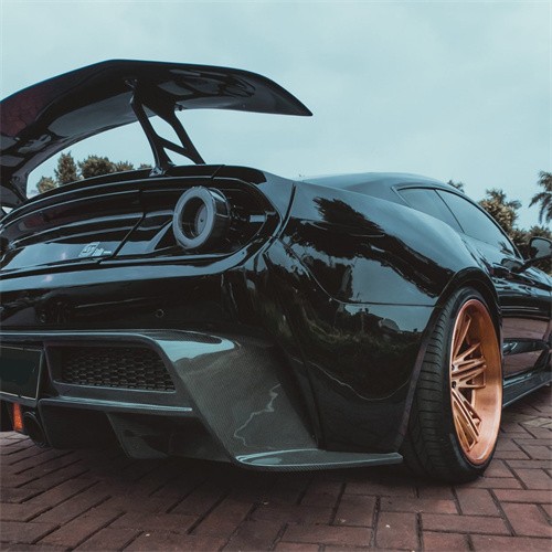 Ravoony Plus Gloss Black Car Wrap Mustang Vinyl Wrap