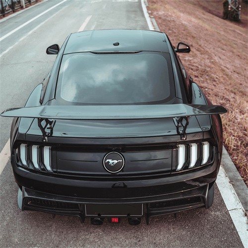 Ravoony Plus Gloss Black Car Wrap Mustang Vinyl Wrap