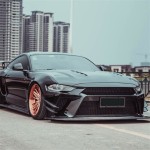 Ravoony Plus Gloss Black Car Wrap Mustang Vinyl Wrap