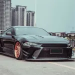 Ravoony Plus Gloss Black Car Wrap Mustang Vinyl Wrap