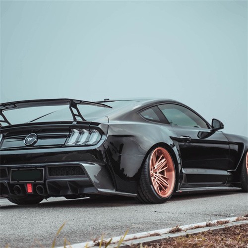 Ravoony Plus Gloss Black Car Wrap Mustang Vinyl Wrap