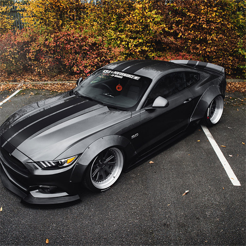 Ravoony Plus Gloss Gunmetal Grey Vinyl Wrap Mustang Vinyl Wrap