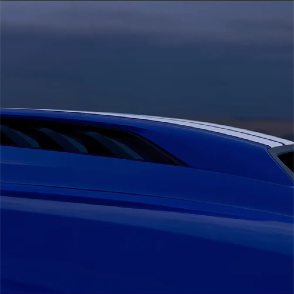 Ravoony Plus Gloss Metallic Blueberry Blue Vinyl Car Wrap Mustang Vinyl Wrap