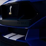 Ravoony Plus Gloss Metallic Blueberry Blue Vinyl Car Wrap Mustang Vinyl Wrap