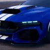 Ravoony Gloss Metallic Blueberry Blue Vinyl Car Wrap Mustang Vinyl Wrap