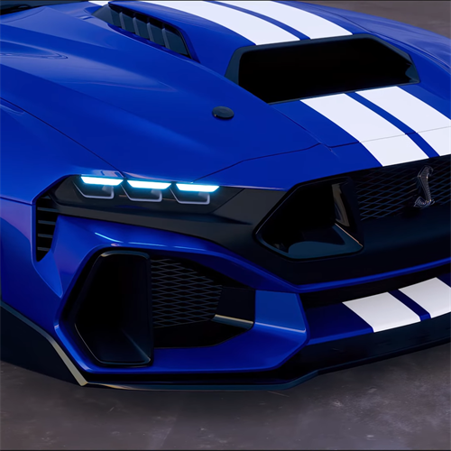 Ravoony Plus Gloss Metallic Blueberry Blue Vinyl Car Wrap Mustang Vinyl Wrap