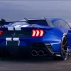 Ravoony Gloss Metallic Blueberry Blue Vinyl Car Wrap Mustang Vinyl Wrap