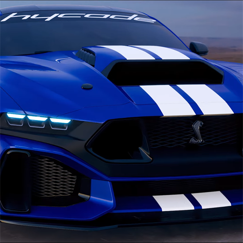 Ravoony Plus Gloss Metallic Blueberry Blue Vinyl Car Wrap Mustang Vinyl Wrap