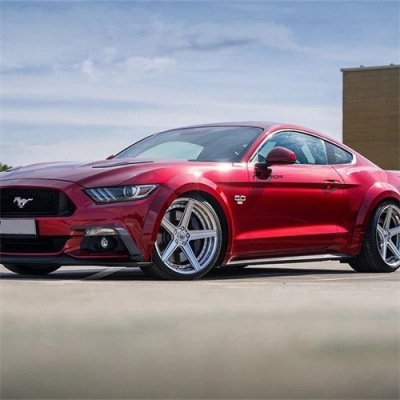 Ravoony Plus Gloss Metallic Vampire Red Vinyl Car Wrap Mustang Vinyl Wrap 02