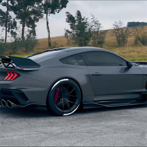 Ravoony Plus Gloss Nardo Grey Wrap Mustang Vinyl Wrap