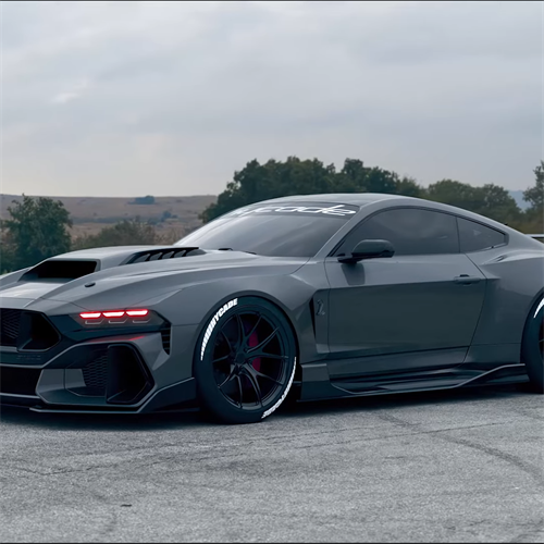 Ravoony Plus Gloss Nardo Grey Wrap Mustang Vinyl Wrap