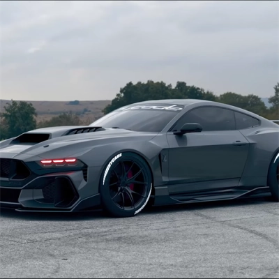 Ravoony Plus PET Gloss Nardo Grey Wrap Mustang Vinyl Wrap 02