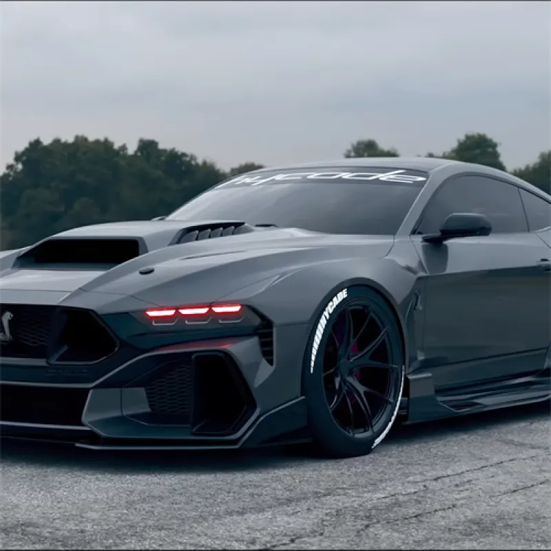 Ravoony Plus Gloss Nardo Grey Wrap Mustang Vinyl Wrap