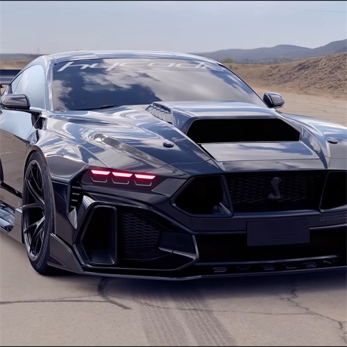 Ravoony Plus Gloss Volcano Grey Car Vinyl Wrap Mustang Vinyl Wrap