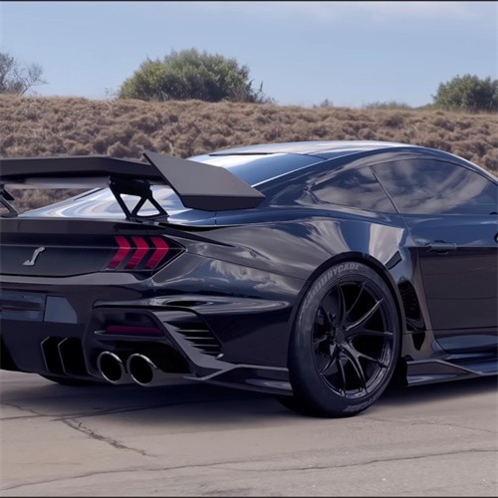 Ravoony Plus Gloss Volcano Grey Car Vinyl Wrap Mustang Vinyl Wrap
